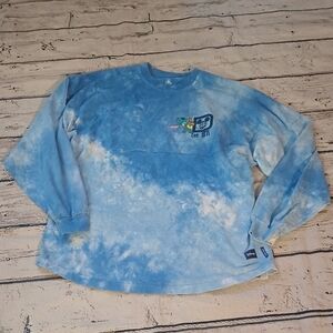 Disney Stitch Blue White Tie-dye Spirit Jersey M